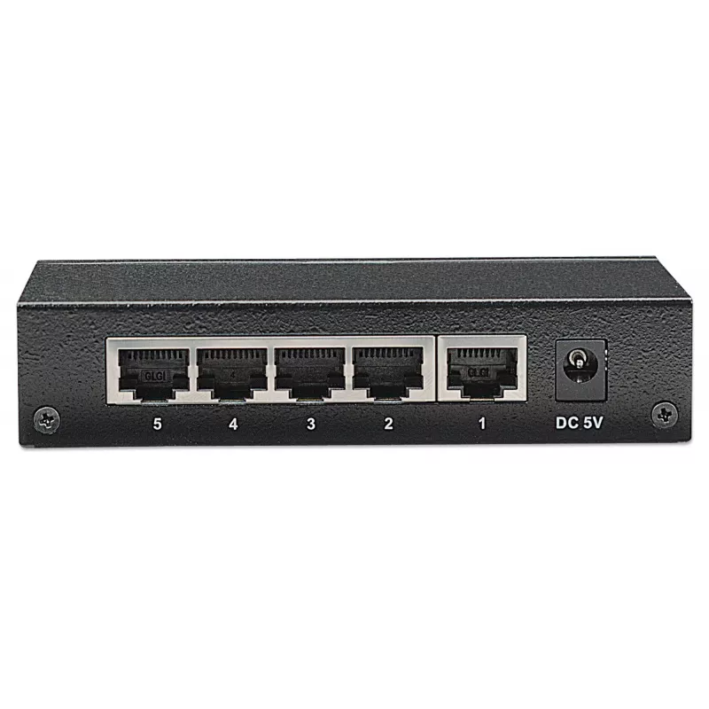 Intellinet 5-Port Gigabit Ethernet Switch, Desktop-Größe, Metallgehäuse, IEEE 802.3az (Energy Efficient Ethernet)