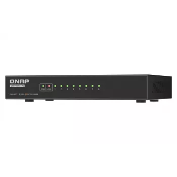 QNAP QSW-1108-8T-R2 Netzwerk-Switch Unmanaged 2.5G Ethernet (100/1000/2500) Desktop Schwarz