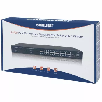 Managed Switch Intellinet 24-Port Gigabit Ethernet PoE+