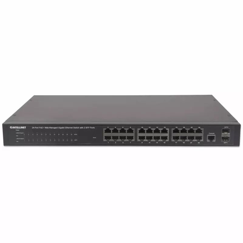 Managed Switch Intellinet 24-Port Gigabit Ethernet PoE+