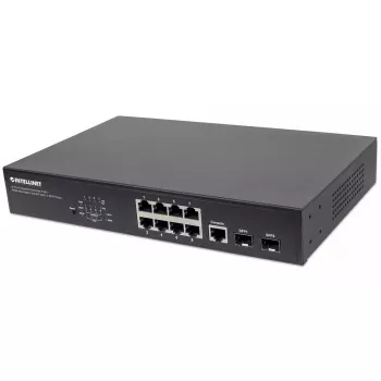 Managed Switch Intellinet 8-Port Gigabit Ethernet PoE+ mit 2 SFP Ports