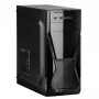 PC-Gehäuse Akyga AK13BK Micro Tower – ATX/Micro-ATX, 3×3,5-Zoll-Laufwerksschächte, 3×2,5-Zoll-Laufwerksschächte, oberes Netzteil, USB 3.2 Gen1×2, max. GPU 385 mm, schwarz
