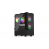 PC-Gehäuse KRUX VAKO KRX0132 ATX schwarz — gehärtetes Glas, RGB, unterstützt Mini‑ATX, GPU bis zu 31 cm, CPU-Kühler bis zu 15,9 cm