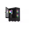 PC-Gehäuse KRUX VAKO KRX0132 ATX schwarz — gehärtetes Glas, RGB, unterstützt Mini‑ATX, GPU bis zu 31 cm, CPU-Kühler bis zu 15,9 cm