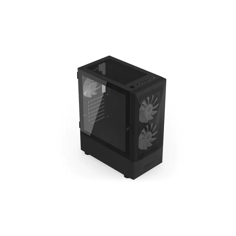 PC-Gehäuse KRUX VAKO KRX0132 ATX schwarz — gehärtetes Glas, RGB, unterstützt Mini‑ATX, GPU bis zu 31 cm, CPU-Kühler bis zu 15,9 cm