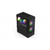 PC-Gehäuse KRUX VAKO KRX0132 ATX schwarz — gehärtetes Glas, RGB, unterstützt Mini‑ATX, GPU bis zu 31 cm, CPU-Kühler bis zu 15,9 cm