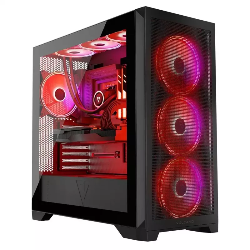 Modecom Volcano Expanse S Apex ARGB Midi-Gehäuse, Schwarz