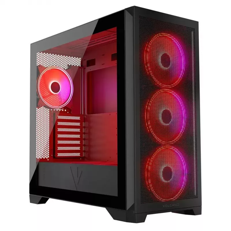 Modecom Volcano Expanse S Apex ARGB Midi-Gehäuse, Schwarz