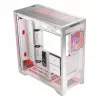 PC-Gehäuse MODECOM VOLCANO EXPANSE S APEX ARGB Midi Tower Weiß — gehärtetes Glas, ARGB, unterstützt micro ATX, GPU bis zu 430 mm