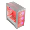 PC-Gehäuse MODECOM VOLCANO EXPANSE S APEX ARGB Midi Tower Weiß — gehärtetes Glas, ARGB, unterstützt micro ATX, GPU bis zu 430 mm