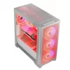 PC-Gehäuse MODECOM VOLCANO EXPANSE S APEX ARGB Midi Tower Weiß — gehärtetes Glas, ARGB, unterstützt micro ATX, GPU bis zu 430 mm