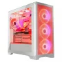 PC-Gehäuse MODECOM VOLCANO EXPANSE S APEX ARGB Midi Tower Weiß — gehärtetes Glas, ARGB, unterstützt micro ATX, GPU bis zu 430 mm