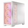 PC-Gehäuse MODECOM VOLCANO EXPANSE T APEX ARGB MIDI Weiß — gehärtetes Glas, ARGB, USB-C, unterstützt micro-ATX, GPU bis 430 mm