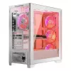 PC-Gehäuse MODECOM VOLCANO EXPANSE T APEX ARGB MIDI Weiß — gehärtetes Glas, ARGB, USB-C, unterstützt micro-ATX, GPU bis 430 mm