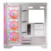 PC-Gehäuse MODECOM VOLCANO EXPANSE T APEX ARGB MIDI Weiß — gehärtetes Glas, ARGB, USB-C, unterstützt micro-ATX, GPU bis 430 mm