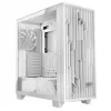 PC-Gehäuse MODECOM Volcano Perun Apex ARGB weiß — Midi Tower, gehärtetes Glas, ARGB, USB-C, unterstützt micro ATX, GPU bis 39 cm