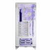 PC-Gehäuse MODECOM Volcano Perun Apex ARGB weiß — Midi Tower, gehärtetes Glas, ARGB, USB-C, unterstützt micro ATX, GPU bis 39 cm