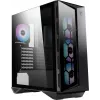 MSI MPG GUNGNIR 110R Mid Tower Gaming Computer Case Schwarz, USB 3.2 Gen2 Type C, 4x 120mm ARGB Fan, Mystic Light Sync, 1 to 6 ARGB Control board, 2x Tempered Glass Panels, ATX, mATX, mini-ITX