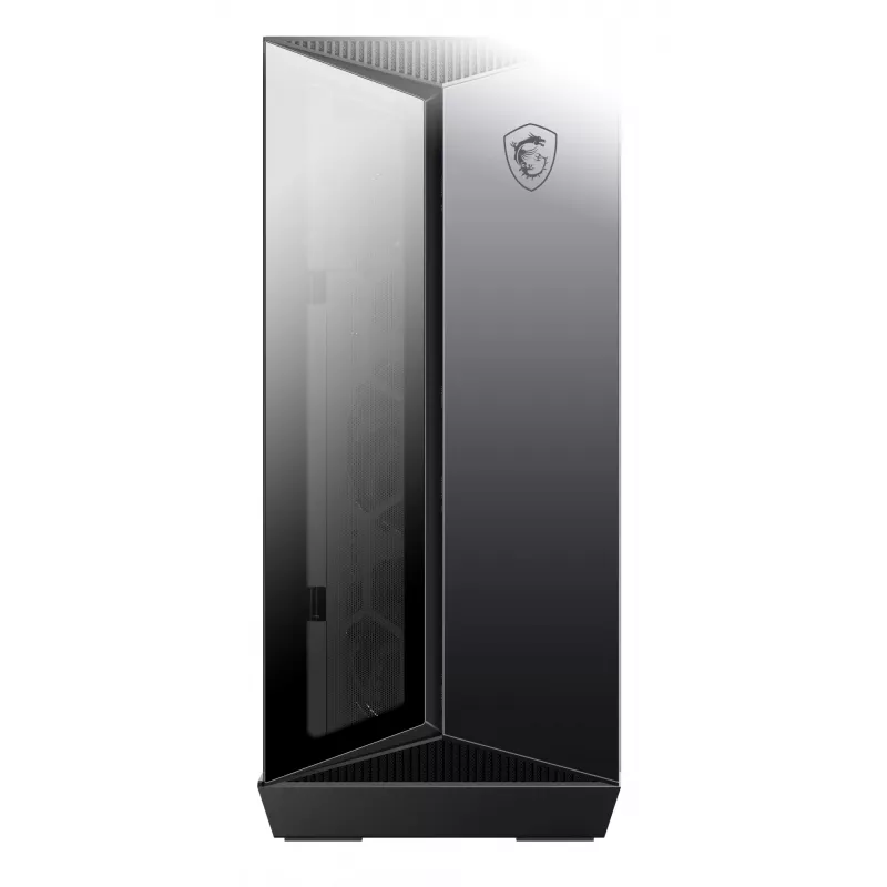 MSI MPG GUNGNIR 110R Mid Tower Gaming Computer Case Schwarz, USB 3.2 Gen2 Type C, 4x 120mm ARGB Fan, Mystic Light Sync, 1 to 6 ARGB Control board, 2x Tempered Glass Panels, ATX, mATX, mini-ITX