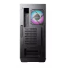 MSI MPG GUNGNIR 110R Mid Tower Gaming Computer Case Schwarz, USB 3.2 Gen2 Type C, 4x 120mm ARGB Fan, Mystic Light Sync, 1 to 6 ARGB Control board, 2x Tempered Glass Panels, ATX, mATX, mini-ITX