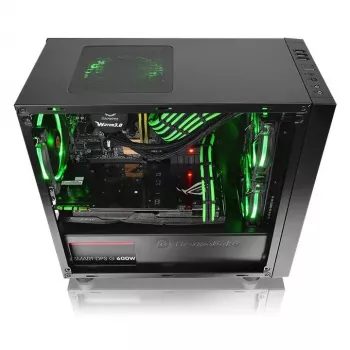 PC-Gehäuse Thermaltake Versa H17 Window Micro Tower Schwarz