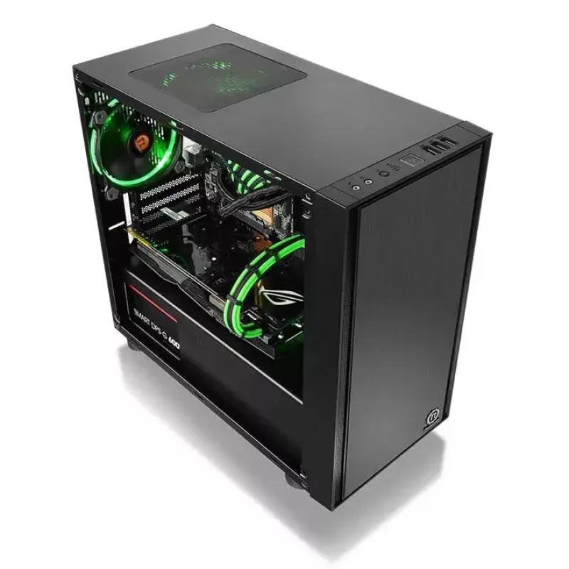 PC-Gehäuse Thermaltake Versa H17 Window Micro Tower Schwarz