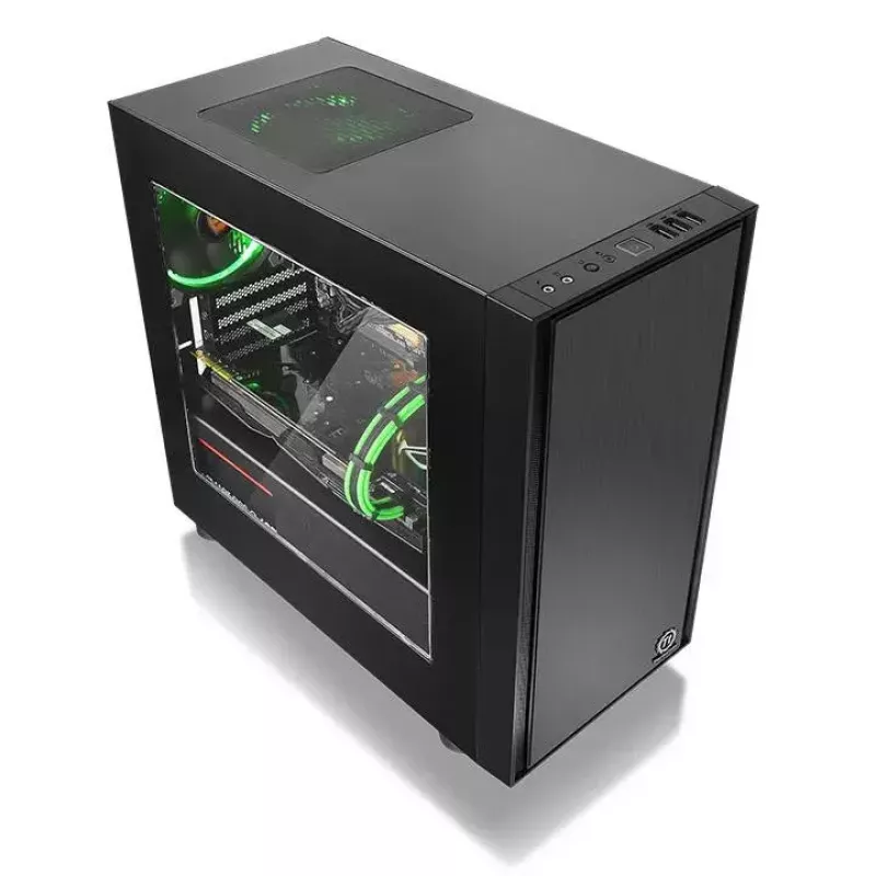 PC-Gehäuse Thermaltake Versa H17 Window Micro Tower Schwarz