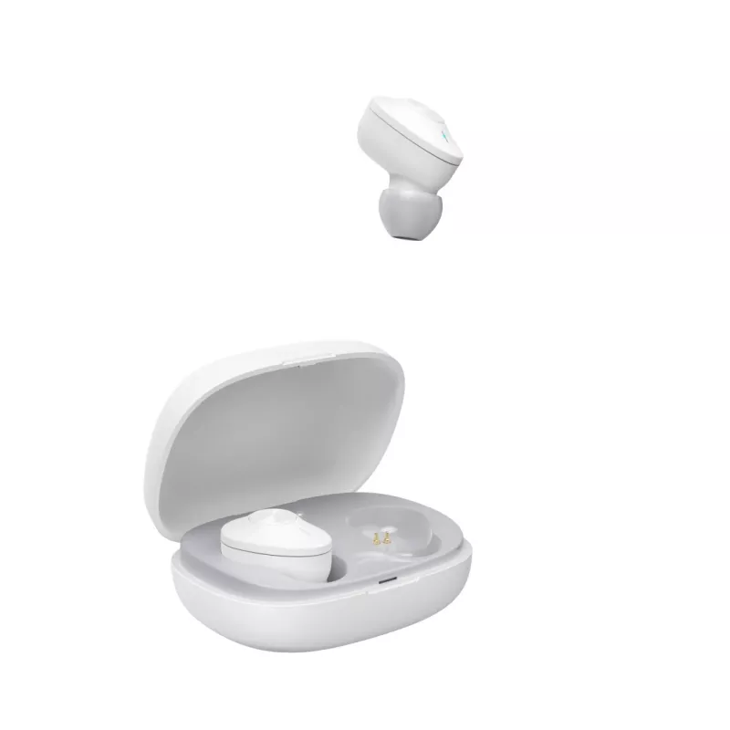 Hama Freedom Buddy Headset True Wireless Stereo (TWS) In-ear Anrufe/Musik USB Typ-C Bluetooth Hellgrau, Weiß
