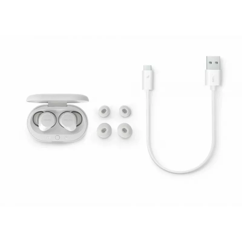 Philips TAT1209WT/00 Kopfhörer/Headset True Wireless Stereo (TWS) In-Ear Anrufe/Musik Bluetooth Weiß