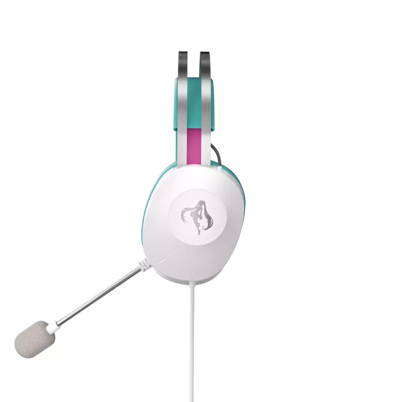 ASUS TUF Gaming H1 Gen II Hatsune Miku Edition Headset Kabelgebunden Kopfband USB Typ-A Rosa, Türkis, Weiß