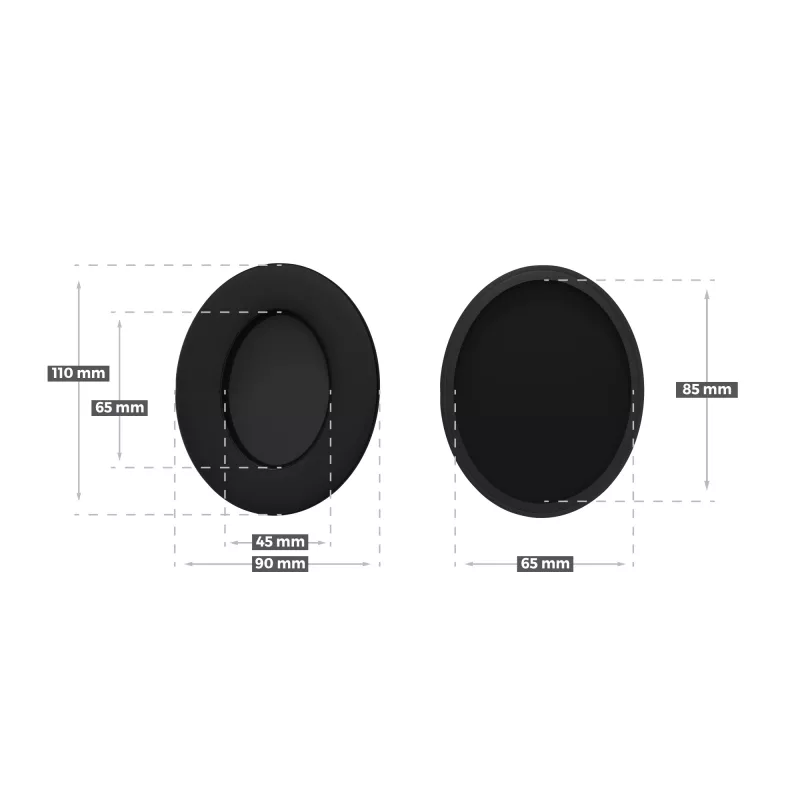 Ohrpolster GENESIS Toron EP01 Stoff Leder Memory-Schaum Schwarz