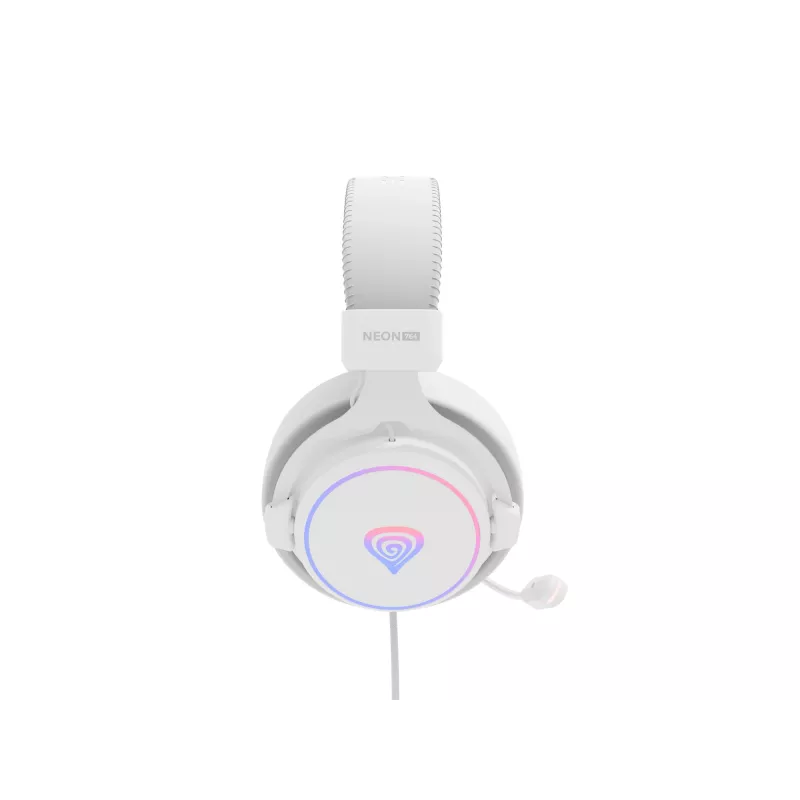 GENESIS Neon 764 Headset Kabelgebundenes Gaming-Headset mit Kopfbügel USB Typ-A Weiß