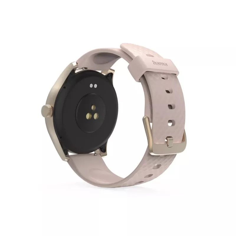 Hama Smartwatch 5010, Schlafüberwachung, Rund, Wasserdicht, 1,38 Zoll, Rose (00178616)
