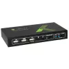 Techly 2x1 USB HDMI 4Kx2K IDATA KVM-HDMI2U KVM-Switch Schwarz