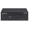 KVM Switch Manhattan 4-Port 4K@30Hz USB-A Audio Mic