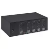 KVM Switch Manhattan 4-Port 4K@30Hz USB-A Audio Mic