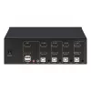 KVM Switch Manhattan 4-Port 4K@30Hz USB-A Audio Mic