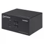 KVM Switch Manhattan 2-Port 4K HDMI USB Audio Steuerung von 2 Computern