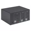 KVM Switch Manhattan 2-Port 4K HDMI USB Audio Steuerung von 2 Computern