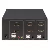 KVM Switch Manhattan 2-Port 4K HDMI USB Audio Steuerung von 2 Computern
