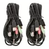 KVM Switch Manhattan 2-Port 4K HDMI USB Audio Steuerung von 2 Computern