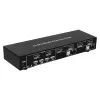 Techly IDATA DP-KVM4 KVM-Switch Rack-Montage Schwarz