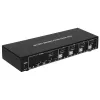 Techly IDATA DP-KVM4 KVM-Switch Rack-Montage Schwarz