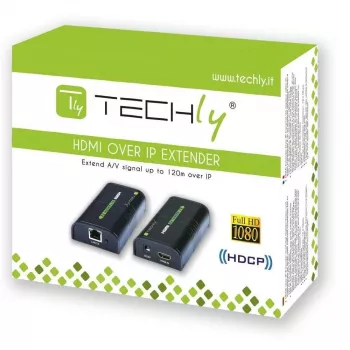 Techly Zusätzlicher Empfänger für Verstärker / Splitter HDMI Over IP IDATA EXTIP-373R