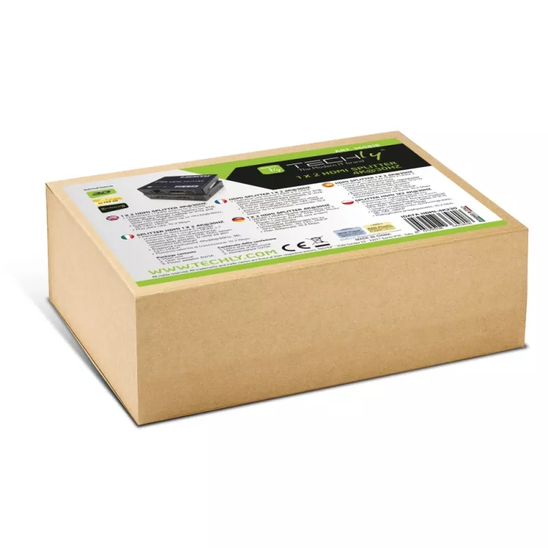 Video Splitter Techly IDATA HDMI-4K230 2x HDMI 3840x2160 Schwarz