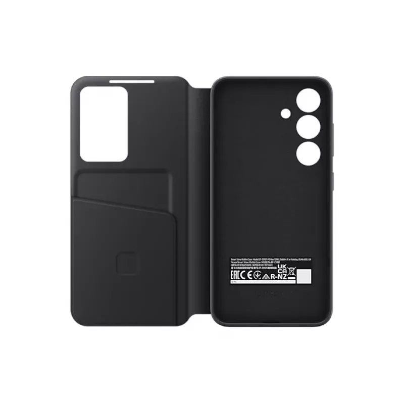 Wallet-Hülle Samsung Galaxy S24 Schwarz 6,2 Zoll 1 Kartenfach
