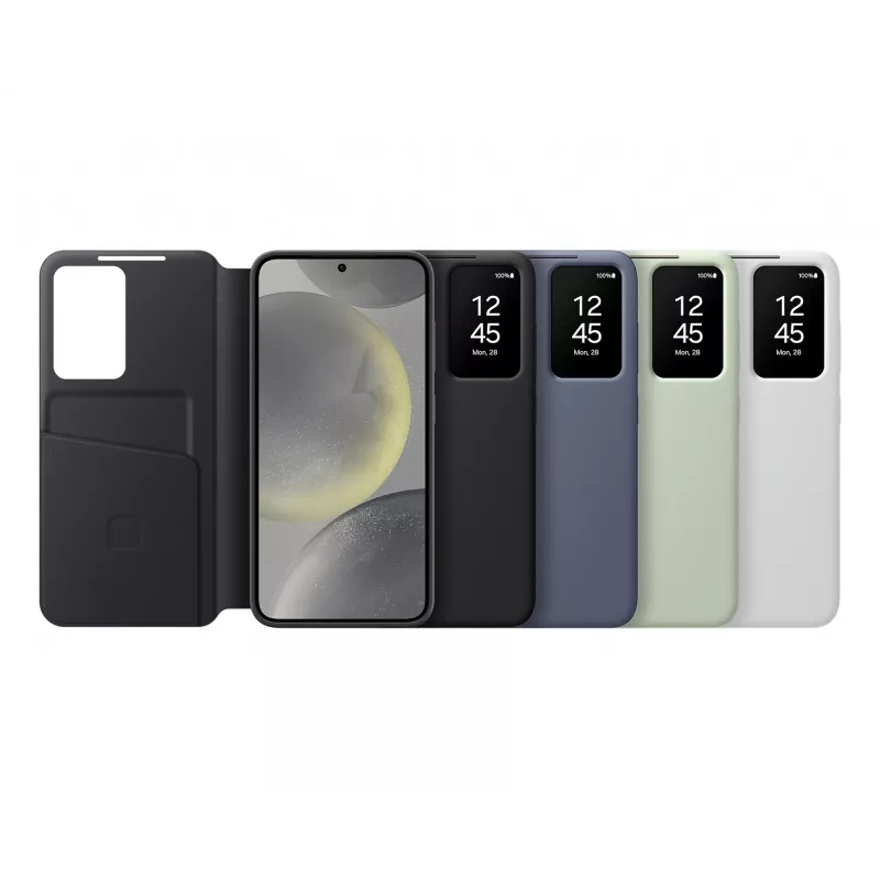 Wallet-Hülle Samsung Galaxy S24 Schwarz 6,2 Zoll 1 Kartenfach