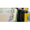 Cover phone case AVM EF-OA356 für Samsung Galaxy A35, passend für 16,8 cm (6,6 Zoll) Bildschirm, lime, 1 Kartenfach