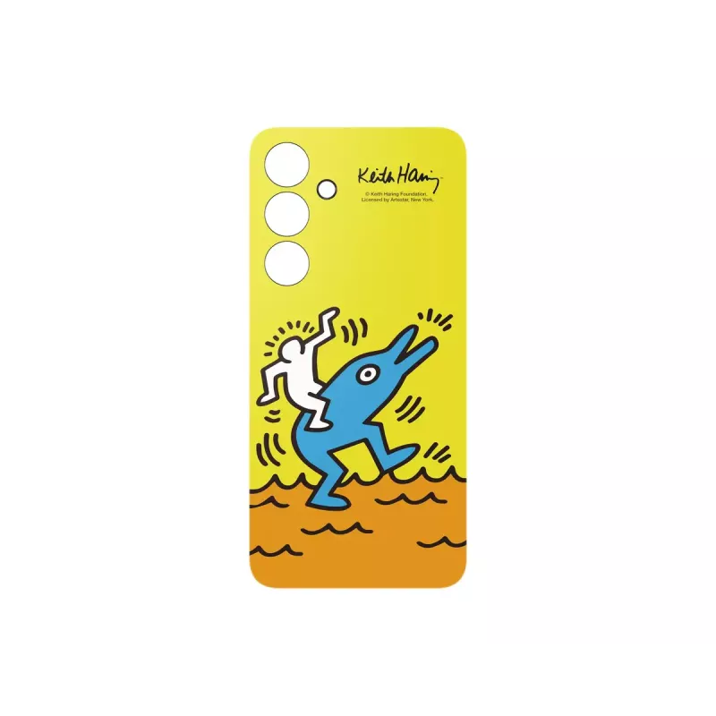 Cover Samsung Keith Haring Flipsuit Case für S24 FE Gelb