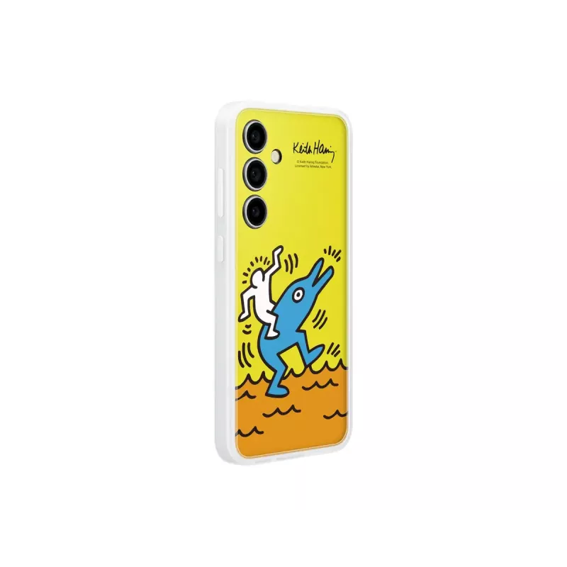 Cover Samsung Keith Haring Flipsuit Case für S24 FE Gelb